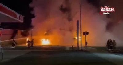 Ortalık savaş alanına döndü! New York’ta devrilen petrol tankeri böyle patladı | Video