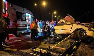 Osmaniye’de korkunç kaza! Duvara çarpan otomobildeki 2 kişi öldü