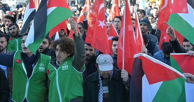 Karabük’te Kudüs protestosu