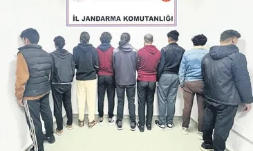 Mardin’de 9 düzensiz göçmen yakalandı