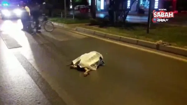 Motosikletin çarptığı Rus turist, olay yerinde yaşamını yitirdi | Video