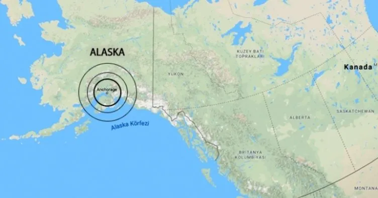Alaska’da 5,8 büyüklüğünde deprem meydana geldi