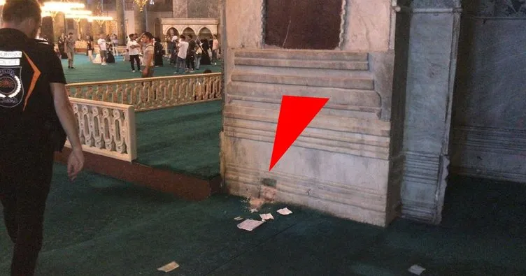 Son dakika | Ayasofya’da taşların arasından İbranice yazı çıktı!