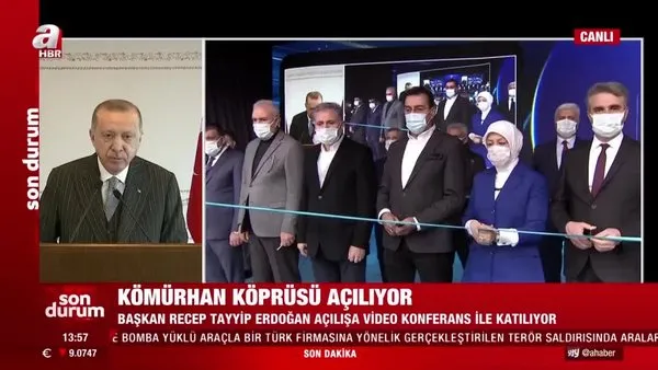 Cumhurbaşkanı Erdoğan, Kömürhan Köprüsü'nün açılışını gerçekleştirdi | Video