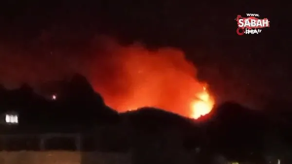 KKTC’deki orman yangını Geçitkale bölgesine yaklaştı | Video
