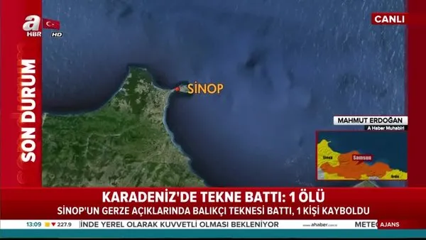 Sinop açıklarında balıkçı teknesi battı! 3 kişi kurtarıldı 1 kişi halen kayıp