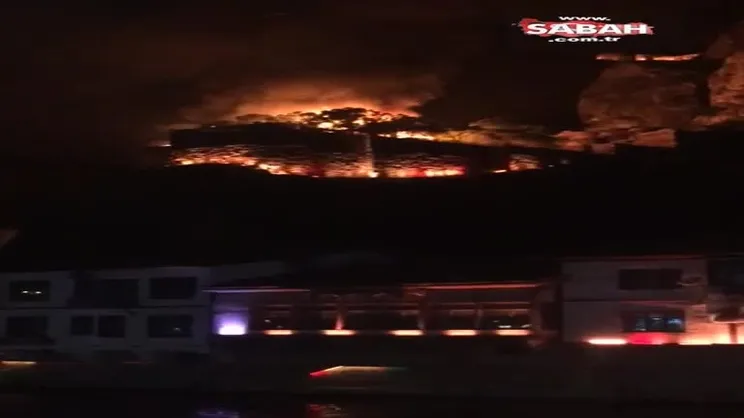 Amasya’da tarihi Kızlar Sarayı’nda yangın | Video