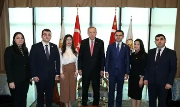 Başkan Erdoğan Yeni Azerbaycan Partisi Gençler Birliği Başkanı’nı kabul etti