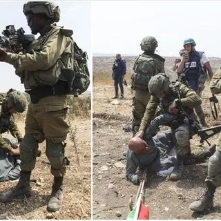 İsrailli askerlerinin Filistinli yaşlı adama uyguladığı şiddet kamerada