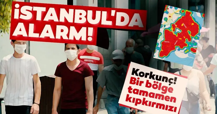 SON DAKİKA HABERLER! İstanbul’da korkunç görüntü! Bir bölge resmen kıpkırmızı