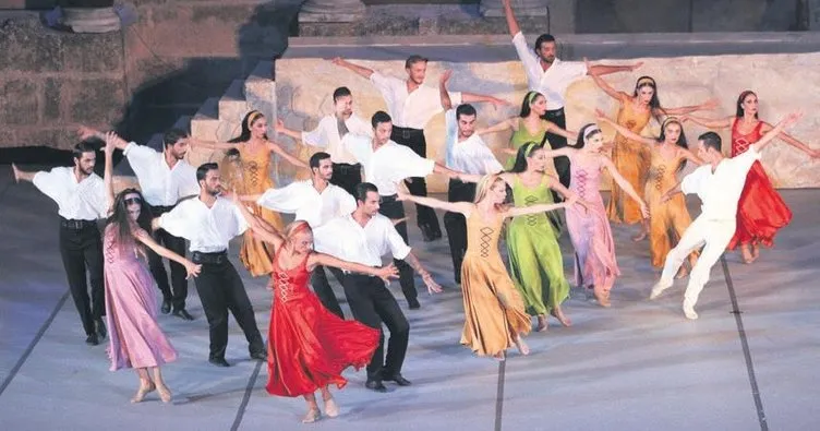 ‘Zorba’ Aspendos’taydı