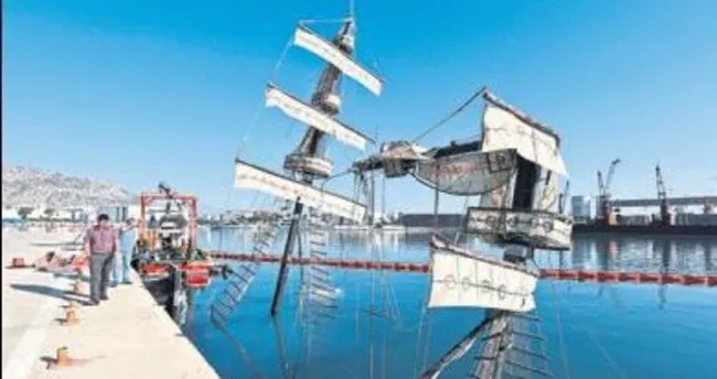 Antalya’da batan tekne limana yanaştırıldı