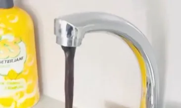 Musluktan çamur aktı