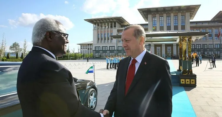 Cumhurbaşkanı Erdoğan, Koroma onuruna yemek verdi