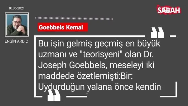 Engin Ardıç | Goebbels Kemal