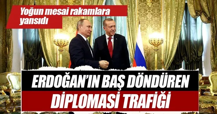 Cumhurbaşkanı Erdoğan’ın baş döndüren diplomasi trafiği