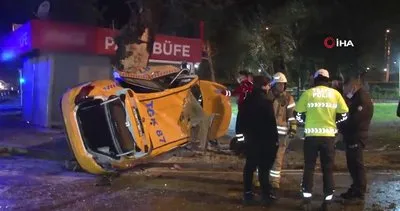 İstanbul Küçükçekmece’de feci kaza! Ticari taksi ile ağaca çarpan genç hayatını kaybetti