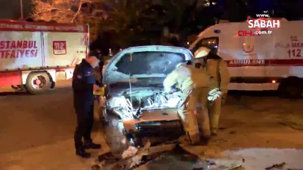 Kadıköy'de otomobil kaldırıma vurdu: 5 yaralı | Video