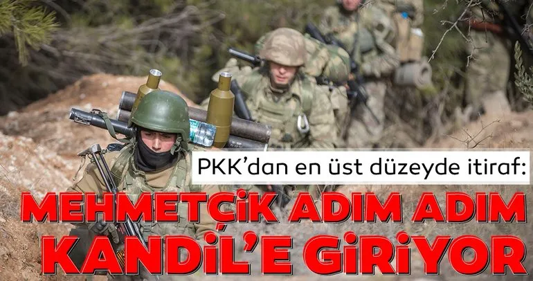 PKK’dan en üst düzeyde itiraf: Mehmetçik adım adım Kandil’e giriyor