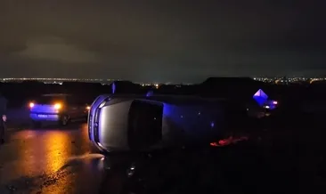 Polis aracı ile otomobil çarpıştı: 1’i polis 3 yaralı #corum