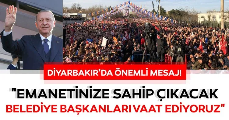 Başkan Erdoğan Diyarbakır'da