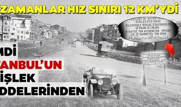 Şimdi İstanbul’un en işlek caddesi! Bir zamanlar hız sınırı 12 KM’ydi- İşte ilk kez göreceğiniz Eski İstanbul fotoğrafları