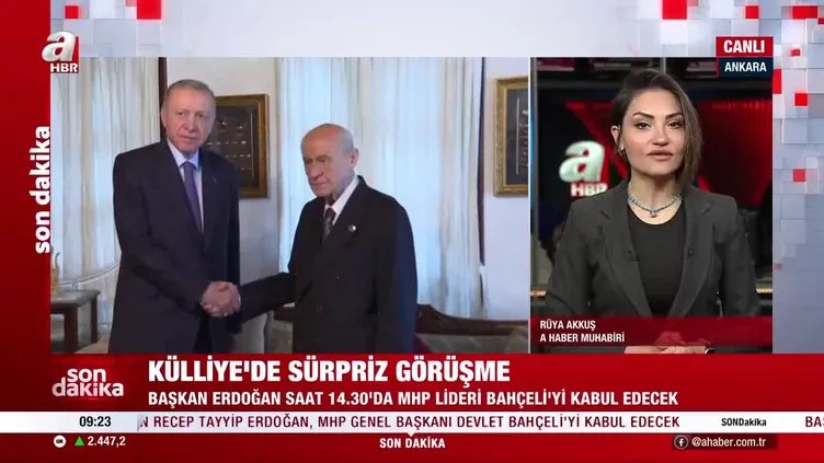 Külliye'de sürpriz görüşme! Başkan Erdoğan, Bahçeli'yi kabul edecek