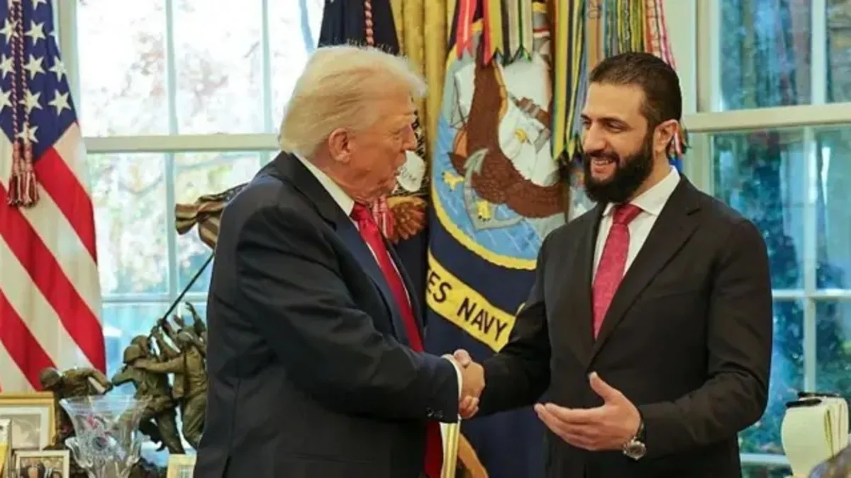 SON DAKİKA I ABD Başkanı Trump, Şara ile görüştü SON DAKİKA I ABD Başkanı Trump, Şara ile görüştü