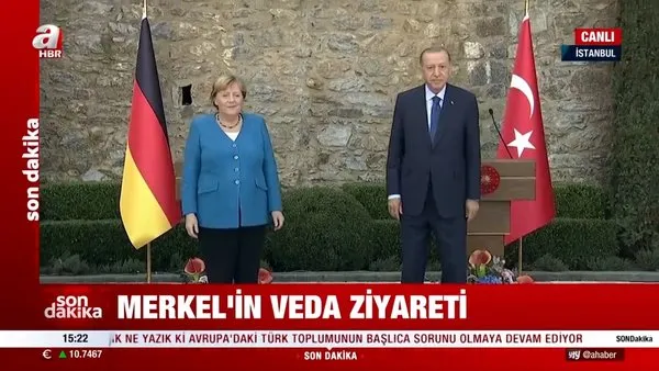 SON DAKİKA: Başkan Recep Tayyip Erdoğan ve Angela Merkel'den önemli açıklamalar