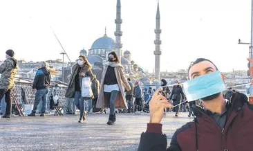 Açık alanda maskeye veda