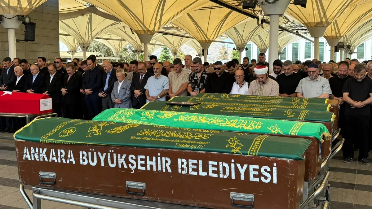 Mehmet Berkay Aşık'ın cenaze töreninden bir görüntü.