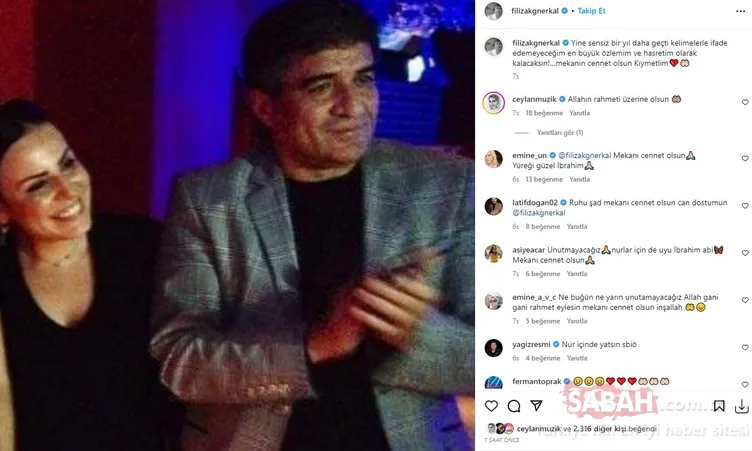 İbrahim Erkal'ın ölüm yıl dönümünde eşi Filiz Erkal'dan duygu yüklü paylaşım... Sadece 12 gün görebildiği kızı Elif Su kocaman oldu!