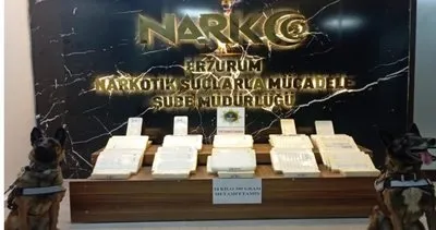 Tekstil paketlerinde 54 kilogram sentetik uyuşturucu ele geçirildi #erzurum