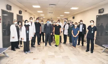 Sağlık çalışanlarına teşekkür ziyareti