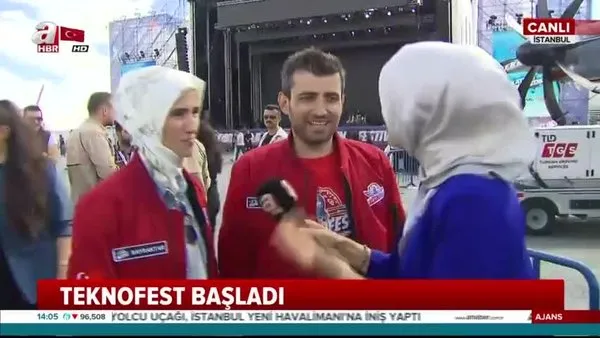 Selçuk Bayraktar ve eşi Sümeyye Erdoğan Bayraktar, Teknofest'i anlattı