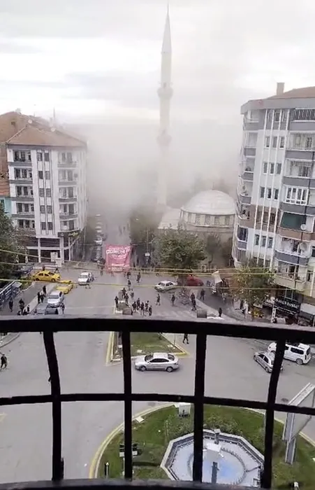 Çorum’daki doğalgaz patlamasından yeni görüntü: Büyük bir panikle koştular!