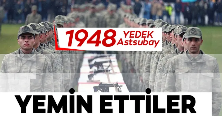 1948 yedek astsubay adayı yemin etti