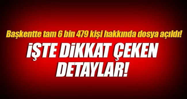 Ankara Emniyeti: 6 bin 479 kişi hakkında adli işlem yapıldı