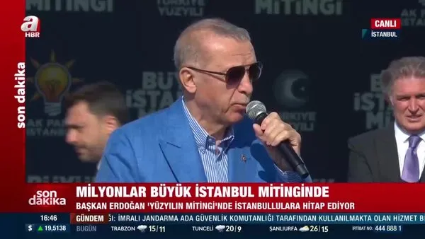 AK Parti mitingine rekor katılım! Başkan Erdoğan açıkladı: 