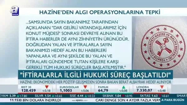 Hazine'den algı operasyonlarına tepki