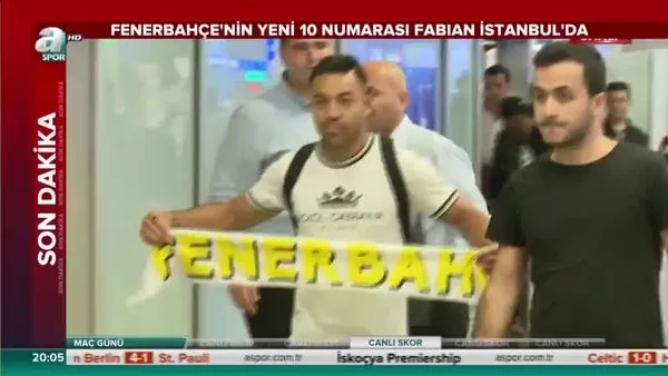 Fenerbahçe'nin yeni 10 numarası, İstanbul'da