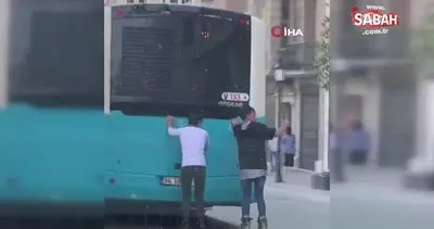 İstanbul’da tehlikeli yolculuklar kamerada