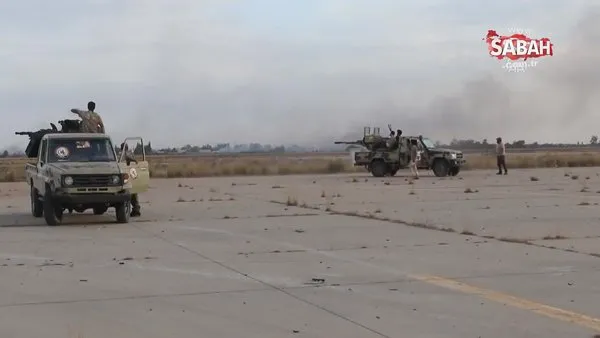 AA, Hafter milislerinden kurtarılan Trablus Havalimanı'nı görüntüledi | Video