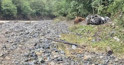 Giresun'da araçla akıntıya kapılan 2 kişi aranıyor #giresun
