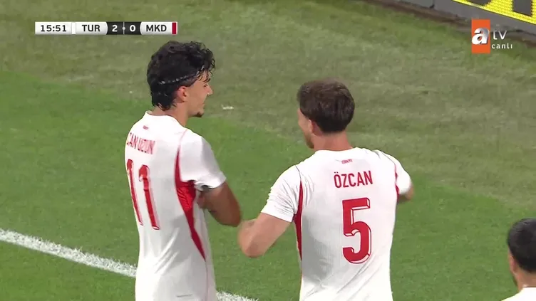 GOL | Türkiye 2-0 Kuzey Makedonya .