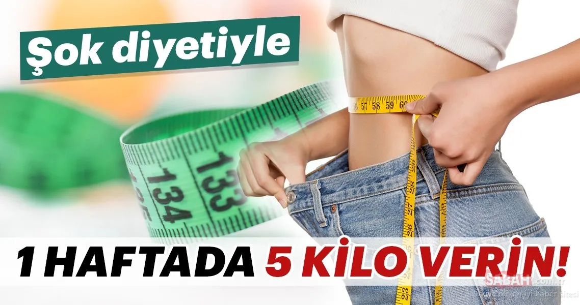 sok diyetiyle 1 haftada 5 kilo verin