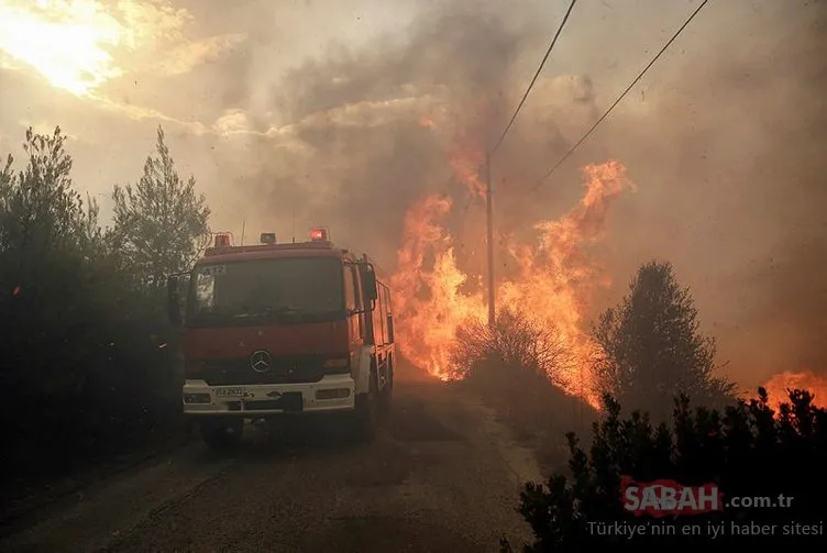 Yunanistan’da yangın!