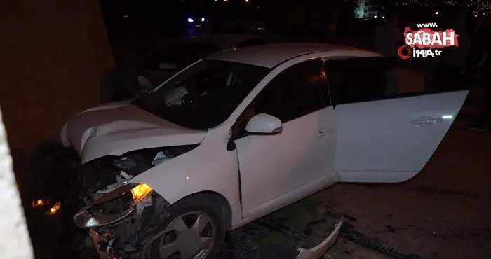 Kırıkkale’de iki otomobil kafa kafaya çarpıştı: 2 yaralı | Video