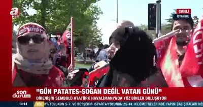 Yüzbinler Atatürk Havalimanı’na akın ediyor! Kalbimiz Reis’le beraber atıyor | Video