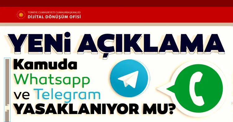 Son dakika haberi: Kamuda 'Whatsapp ve Telegram' yasaklanıyor mu? Dijital Dönüşüm Ofisinden o iddialarla ilgili açıklama